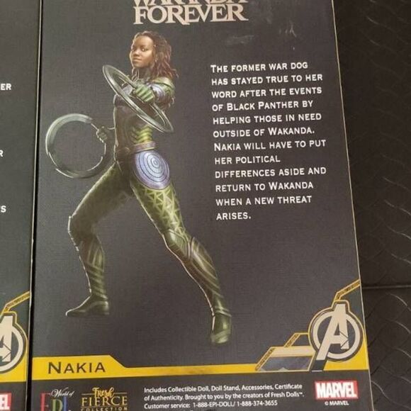 Black Panther Wakanda Forever Marvel Legends Nakia and Okoye Action Figure B11 - Picture 7 of 9
